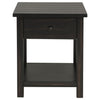 Payne - 1 Drawers Wood End Table with Shelf