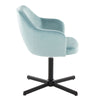 Buena - Swivel Accent Chair - Black Metal Base