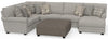 Livingston - Sectional With Comfort Coil Seating, 40" Cocktail Ottoman And Accent Pillows Included