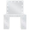 Regina - Makeup Vanity Table Set With Lighting - White