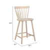 Tyce Counter Stool Natural — Set of 2
