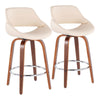 Fabrizzi - Fixed-Height Counter Stool - Round Footrest (Set of 2)