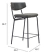 Charon Counter Stool Vintage Black — Set of 2