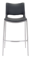 Ace Barstool (Set of 2) Black & Silver — Set of 2