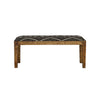 Lamont Fabric Upholstered Accent Bench Black and Natural — product view 3