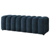Summer Upholstered Channel Accent Bench Navy — product view 3
