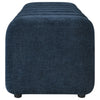 Summer Upholstered Channel Accent Bench Navy — product view 4