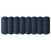 Summer Upholstered Channel Accent Bench Navy — product view 5