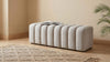 Summer Upholstered Channel Accent Bench Greige — product view 2