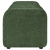 Summer Upholstered Channel Accent Bench Green — product view 5