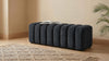 Summer Upholstered Channel Accent Bench Black — product view 2