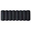 Summer Upholstered Channel Accent Bench Black — product view 6