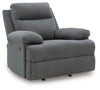 Side-Swipe Recliner - Charcoal