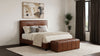 Farrell Leatherette Upholstered Bench Brown — product view 9