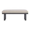 Playa - Dining Bench - Dark Gray / Beige