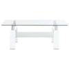 Dyer - 1-Shelf Rectangular Glass Top Table