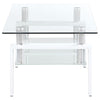 Dyer - 1-Shelf Rectangular Glass Top Table