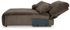 Top Tier 4-Piece Reclining Sectional with Chaise - Chocolate