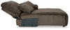 Top Tier 3-Piece Reclining Sofa Chaise Sectional - Chocolate
