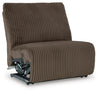 Top Tier 3-Piece Reclining Sofa Chaise Sectional - Chocolate