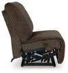 Top Tier 3-Piece Reclining Sofa Chaise Sectional - Chocolate (92705S11)