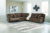Top Tier 5-Piece Reclining Sectional - Chocolate