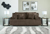 Top Tier 2-Piece Reclining Sectional Loveseat - Chocolate