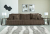 Top Tier 3-Piece Reclining Sectional Sofa - Chocolate