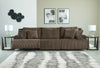Top Tier 3-Piece Reclining Sectional Sofa - Chocolate