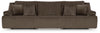 Top Tier 3-Piece Reclining Sectional Sofa - Chocolate