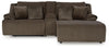 Top Tier 3-Piece Reclining Sectional Sofa with Chaise - Chocolate (92705S4)