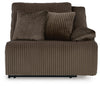 Top Tier 3-Piece Reclining Sofa Chaise Sectional - Chocolate (92705S11)