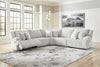 Top Tier 5-Piece Reclining Sectional - Alloy