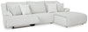 Top Tier 3-Piece Reclining Sectional Sofa Chaise - Alloy