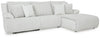Top Tier 3-Piece Reclining Sectional Sofa Chaise - Alloy