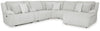 Top Tier 6-Piece Reclining Sectional with Chaise - Alloy (92706S1)