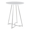 Cece - Counter Table - Chrome Metal