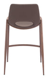 Desi Counter Stool Brown & Walnut — Set of 2