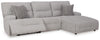 Acklen Place 3-Piece Power Reclining Sectional - Pewter (93605S6)