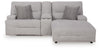 Acklen Place 3-Piece Power Reclining Sectional Sofa with Chaise - Pewter (93605S4)