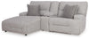 Acklen Place 3-Piece Power Reclining Sectional Sofa with Chaise - Pewter