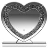 Euston - Heart Shaped Vanity Mirror - Silver