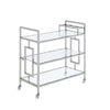 Ezra - Serving Bar Cart - Chrome