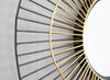 Comet - Round Mirror - Black / Gold