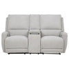 Sylmar - Chenille Upholstered Power Reclining Loveseat - Dove Gray