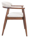 Goka - Dining Chair - Beige & Walnut