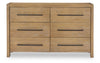Horizons - 6 Drawers Dresser - Weathered Oak