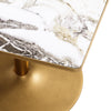 Caliza Dining Table White & Gold