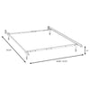 Kerns Twin or Full Bed Frame Black — product view 2