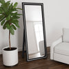 Windrose 28 x 67 Inch Tempered LED Standing Mirror Black — product view 2